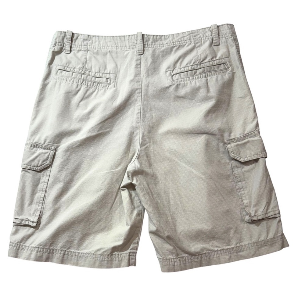 Izod Cargo Shorts Mens 34 Gray Cotton Utility Casual Y2K Outdoor - Picture 3 of 9